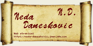 Neda Danesković vizit kartica